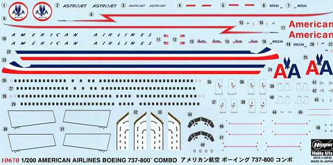������ � ������ �������� Boeing 737-800 American Airlines ����� Hasegawa