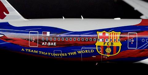 Модель самолета  Boeing 777-300ER "FC Barcelona"