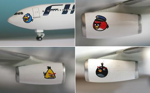 ������ �������� Airbus A340-300 Angry Birds ������������ Finnair