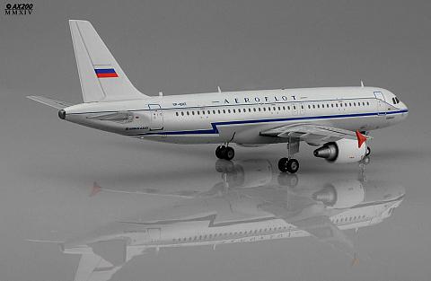 Готовая модель самолета Аэрофлота Airbus A320 Ретроджет Готовая модель самолета Аэрофлота Airbus A320 Ретроджет