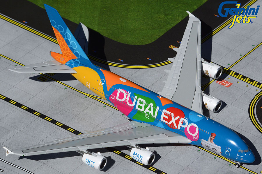 Модель самолета  Airbus A380-800 "DUBAI EXPO"