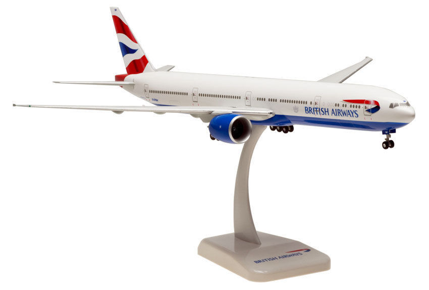 Готовая модель самолета Боинг-777-300 Британских авиалиний