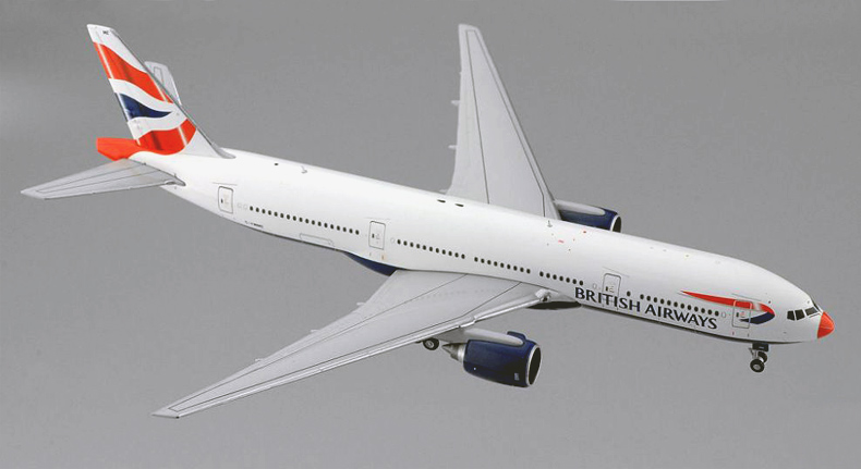 Модель самолета  Boeing 777-200ER "Red Nose"