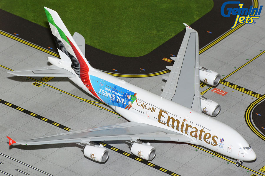 Модель самолета  Airbus A380-800 "Rugby World Cup 2023"