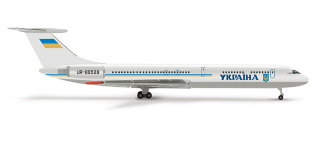 Коллекционная модель самолета Ил-62М из Правительственного авиаотряда Украины