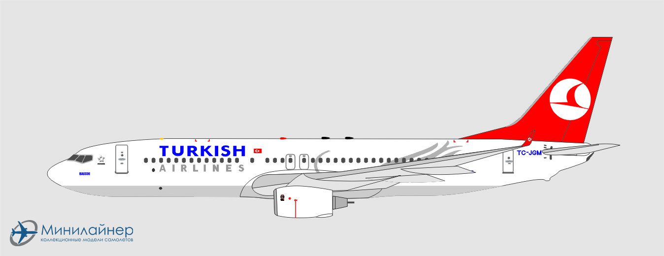 Турецкие авиалинии 737 800 схема